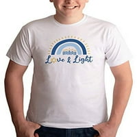 jeli odjeću muške sretne košulje hanuke - ljubav i svjetlost - bijela majica 2xl