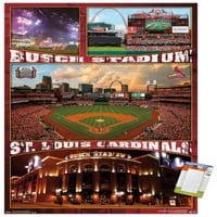 St. Louis Cardinals - Zidni plakat stadiona Busch, 22.375 34