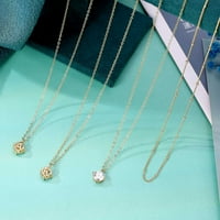 Nježne zlatne slojevite ogrlice za žene prekrivene 14k zlatom slojevite slatke ogrlice od perli