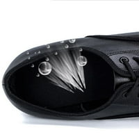 Muške udobne kožne cipele s crnim šiljastim nožnim prstima