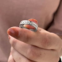 Ženski dizajnerski dijamantni prsten od 0,5 karatnog zlata, aprilski nakit za rođenje, fini dijamantni nakit,