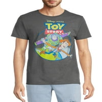 Priča o igračkama muški zujanje i Woody skidaju grafički tinejdžer s kratkim rukavima