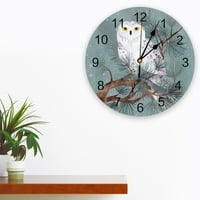 Sova na granama zidni sat moderni dizajn dnevne sobe sat zabrana mute viseći sat sat dekor doma