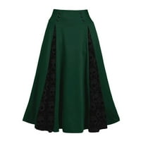 MAFYTYTPR Ženske suknje na čišćenju žena plus čipkasti patchwork visoki struk midi suknja gotička naplata suknja