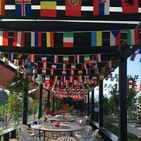 Vijoriti zastave različitih zemalja banneri za ured, bar, Hotel, uređenje doma aktivnosti međunarodni banneri