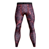 Hlače za muškarce, muške Ležerne hlače s printom-prozračne jogging hlače u crvenoj boji 4