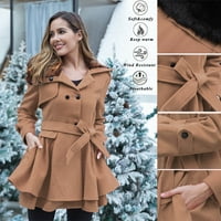 Jesenske jakne ženski vuneni topli ugrađeni kaput Park jakna duga zimska gornja odjeća svestrani modni ležerni