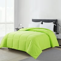Hipoalergena alternativna deka od paperja u jednobojnoj zelenoj boji, inča