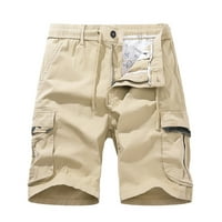 CLLIOS muške teretne kratke kratke hlače opuštene fit više džepova kratke hlače rade taktičke kratke hlače casual