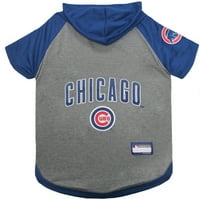 Kućni ljubimci Prvi MLB Chicago Cubs Hoodie majica za pse i mačke, toplo i udobnost - Srednji