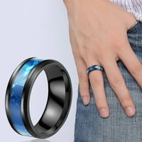 Shell Titanium Ring Muškarci Popularni prsten Jednostavni modni nakit Popularni pribor