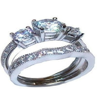 Set Zaručničkih prstenova od srebra i titana