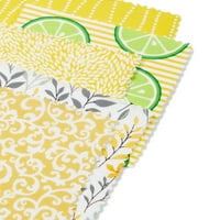 Waverly Inspirations 44 pamučne tragove šivanje i zanatska tkanina YD by Bolt, žuto -bijelo