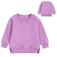 Majice za djevojčice pulover za dječake dukserica dječji jednobojni kaput Plus veličine vrhovi za malu djecu od