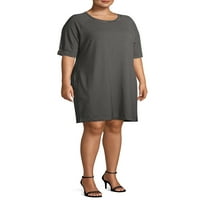 Ženska majica haljina veličine & veličine plus s rukavima do lakta