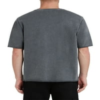 Majica kratkih rukava Studio Men 's & Big men' s French Terry Garment Dye Raw Hem, veličina XS-3X