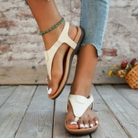Dezsed Women Flats sandale Summer Fashion Casual Solid Color Dishable Flip Flaps sandale White na klirensu