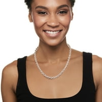 Ross-Simons ogrlica od srebrnog užeta od srebra za ženku, odrasle osobe
