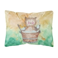 Dekorativni jastuk od akvarelnog platna za kupanje sova