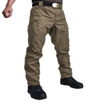 Frontwalk muške hlače srednjeg struka dna elastični struk hlače koje trče lagane teretne gaćice siva siva a 3xl