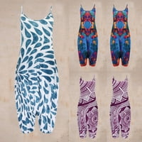 GDFUN Ženski ljetni modni modni tiskani tiskani privjesci labava haljina za ljuljanje - - ručne haljine za goste