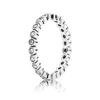 1. Carat T.W. Dijamantni prsten za obljetnicu srebrnog vala